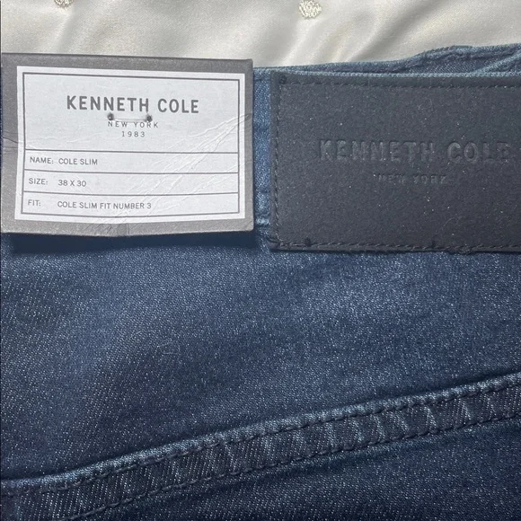 Kenneth Cole Men's number 3 slim fit jeans sz 38x30 - Picture 5 of 8